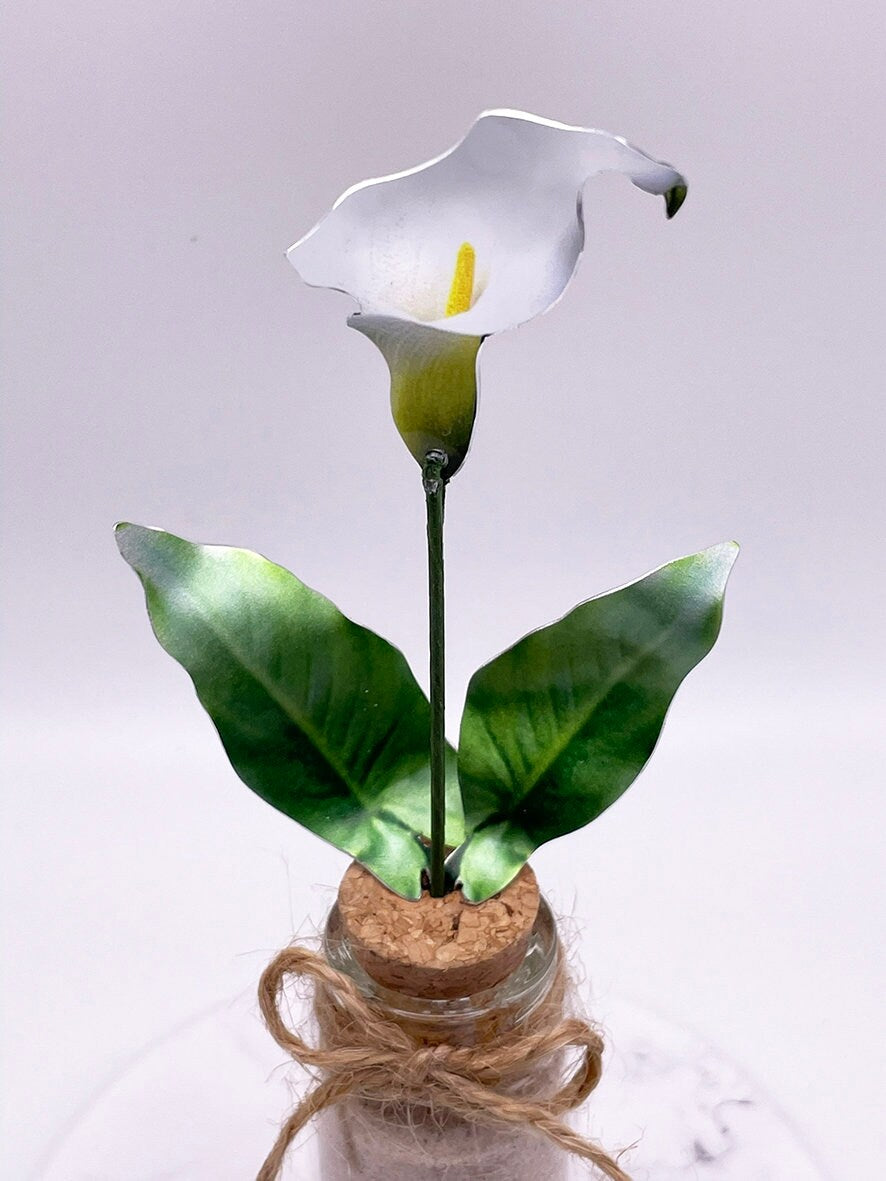 Lily - Arum Lily - Mini lily - Flowers in a jar - Mini flowers - flower Lily gift - Miniature flowers - flower gift - Lily gift