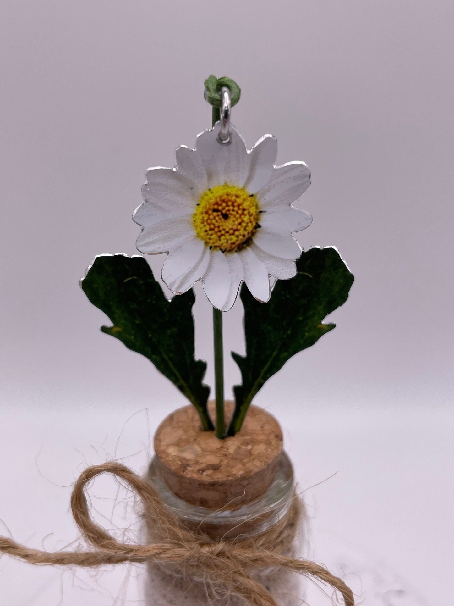 Daisy - Mini daisy - Metal daisy - Flower in a jar - Mini flower - Daisy gift - Miniature flowers - flower gift