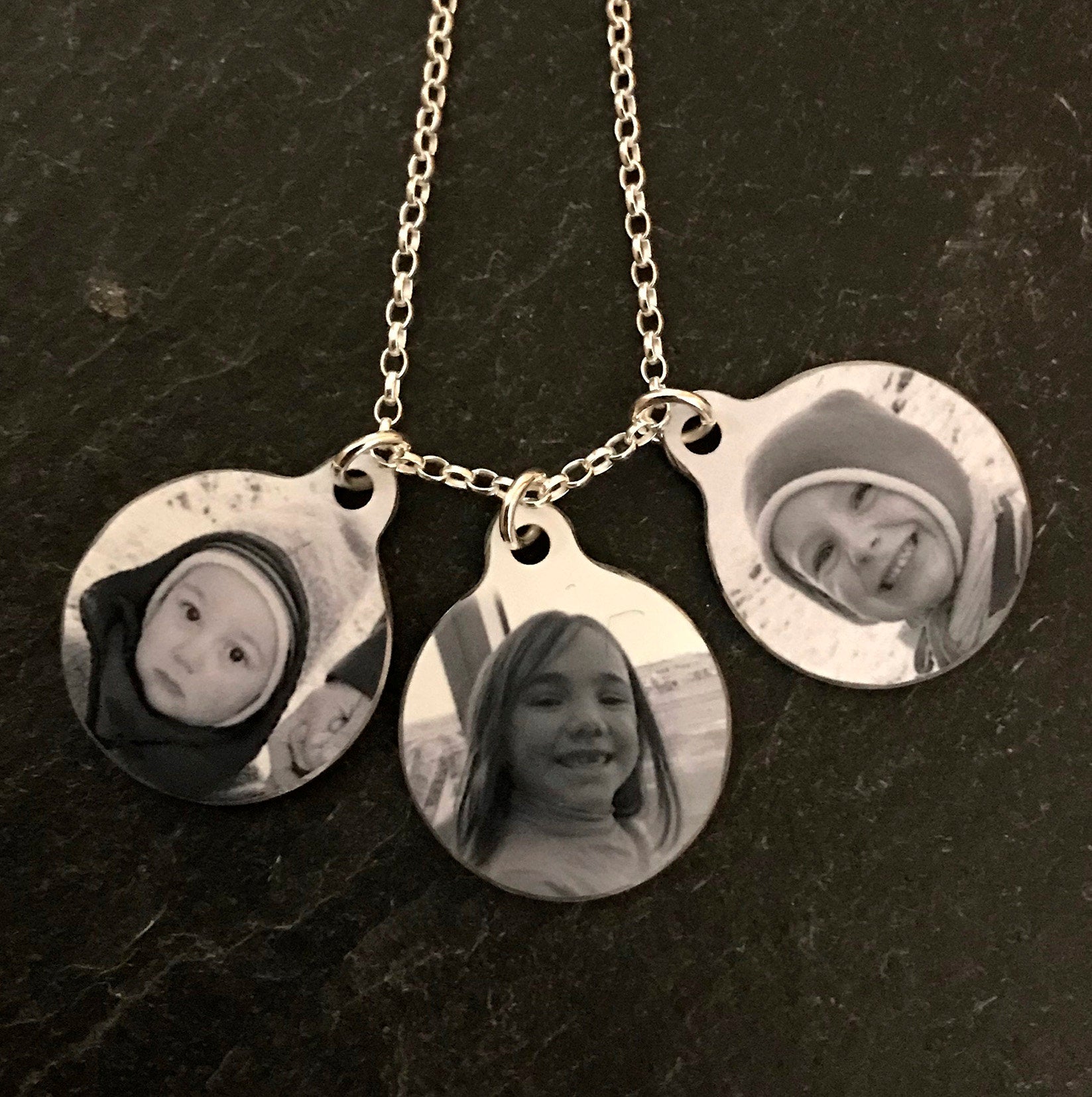 Custom Photo Cluster Necklace - Photo Memory Pendant - Keepsake Pendant - Charm Necklace - Photo Jewellery - Custom Photo Gift