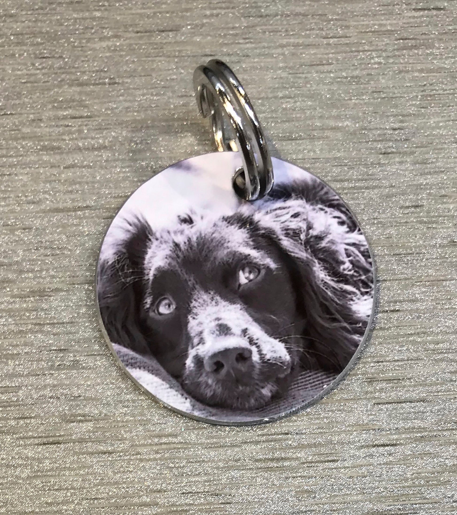 Custom Dog ID Tag - Aluminium Dog Tag - Photo Tag - Dog Tag - Dog Gift - Photo Gift - Dog Keychain - Custom Dog ID