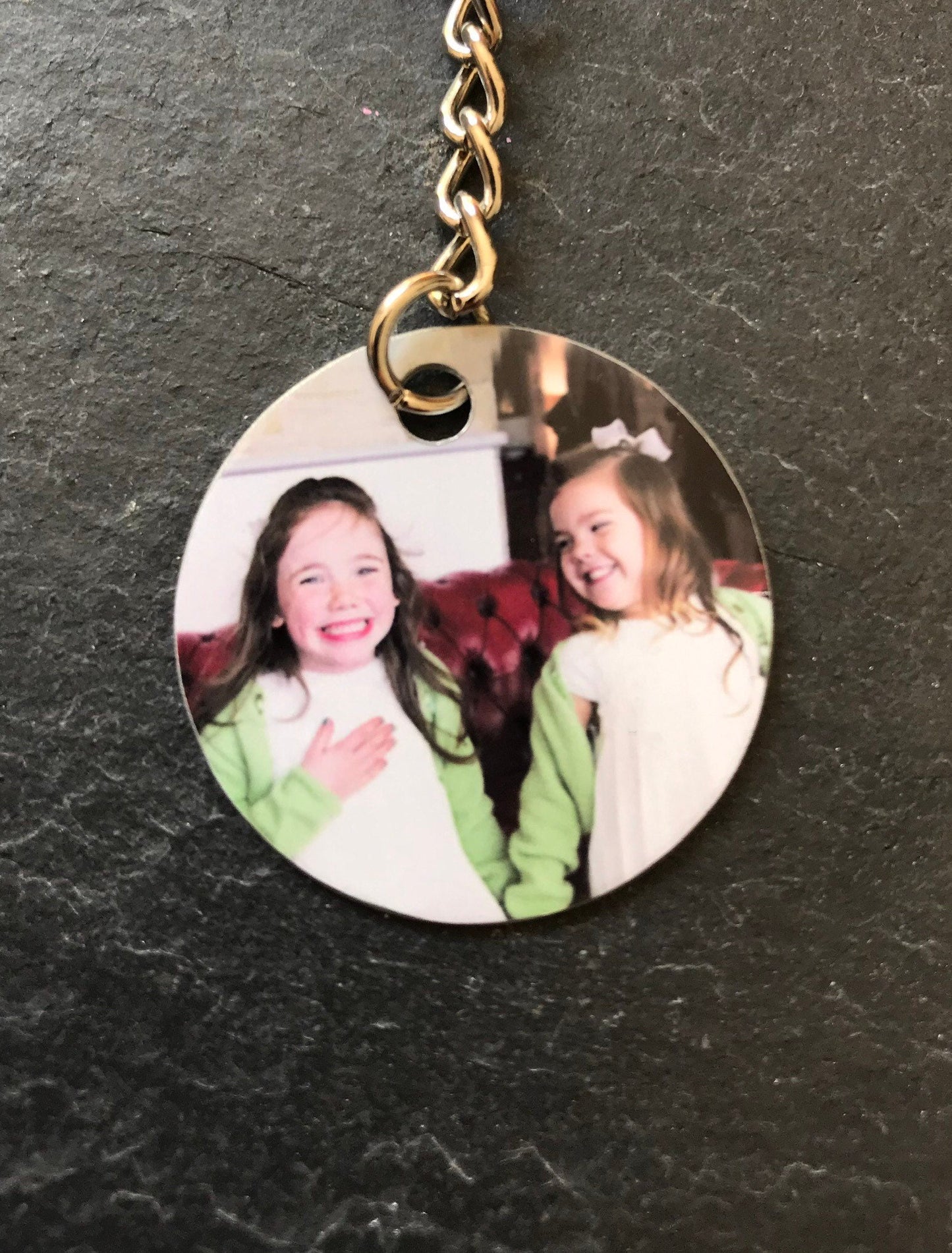 Custom Round Photo Keyring - Photo Keyring - Custom Keychain - Photo Charm - Custom Keyring Photo - Personalised Keychain