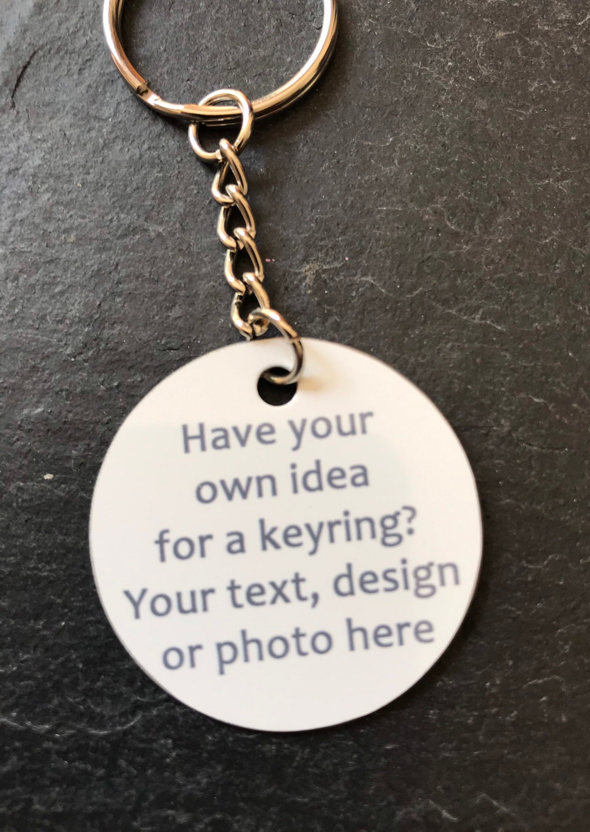 Custom Round Photo Keyring - Photo Keyring - Custom Keychain - Photo Charm - Custom Keyring Photo - Personalised Keychain