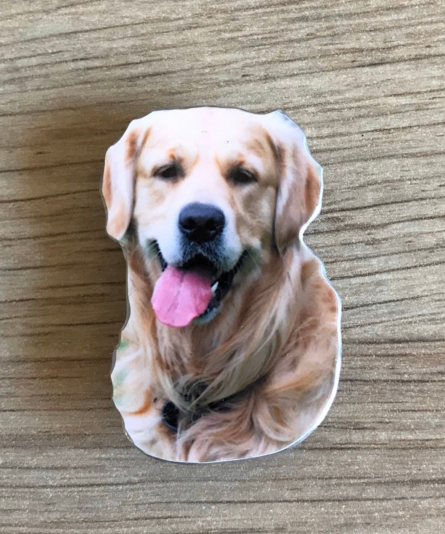 Custom dog brooch - custom dog badge - custom dog pin - dog pet brooch - personalised dog brooch - dog photo brooch