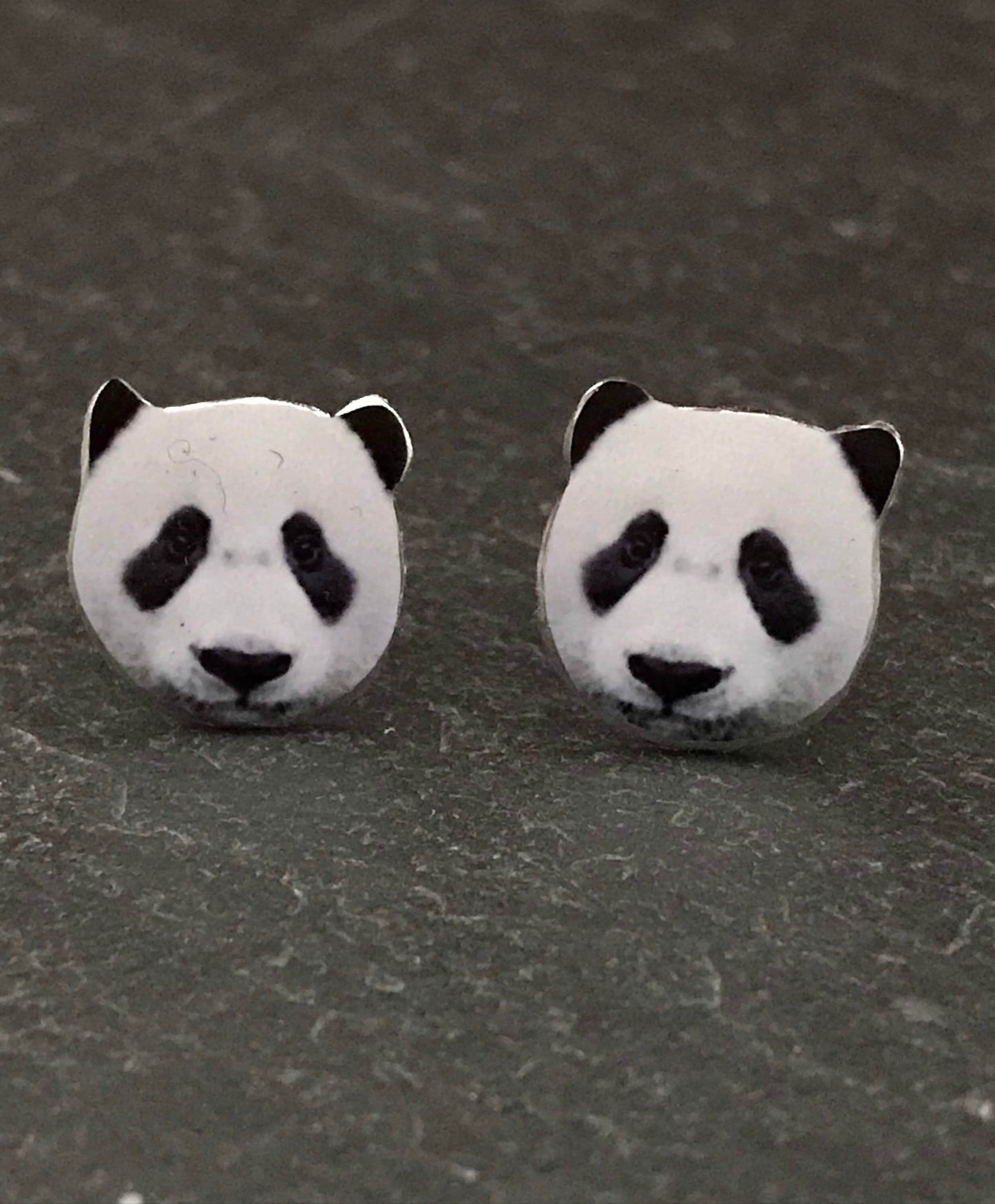 Cute Pandas - Panda Stud Earrings - Panda Earrings - Cute Panda Earrings - Panda Gift - Panda Studs