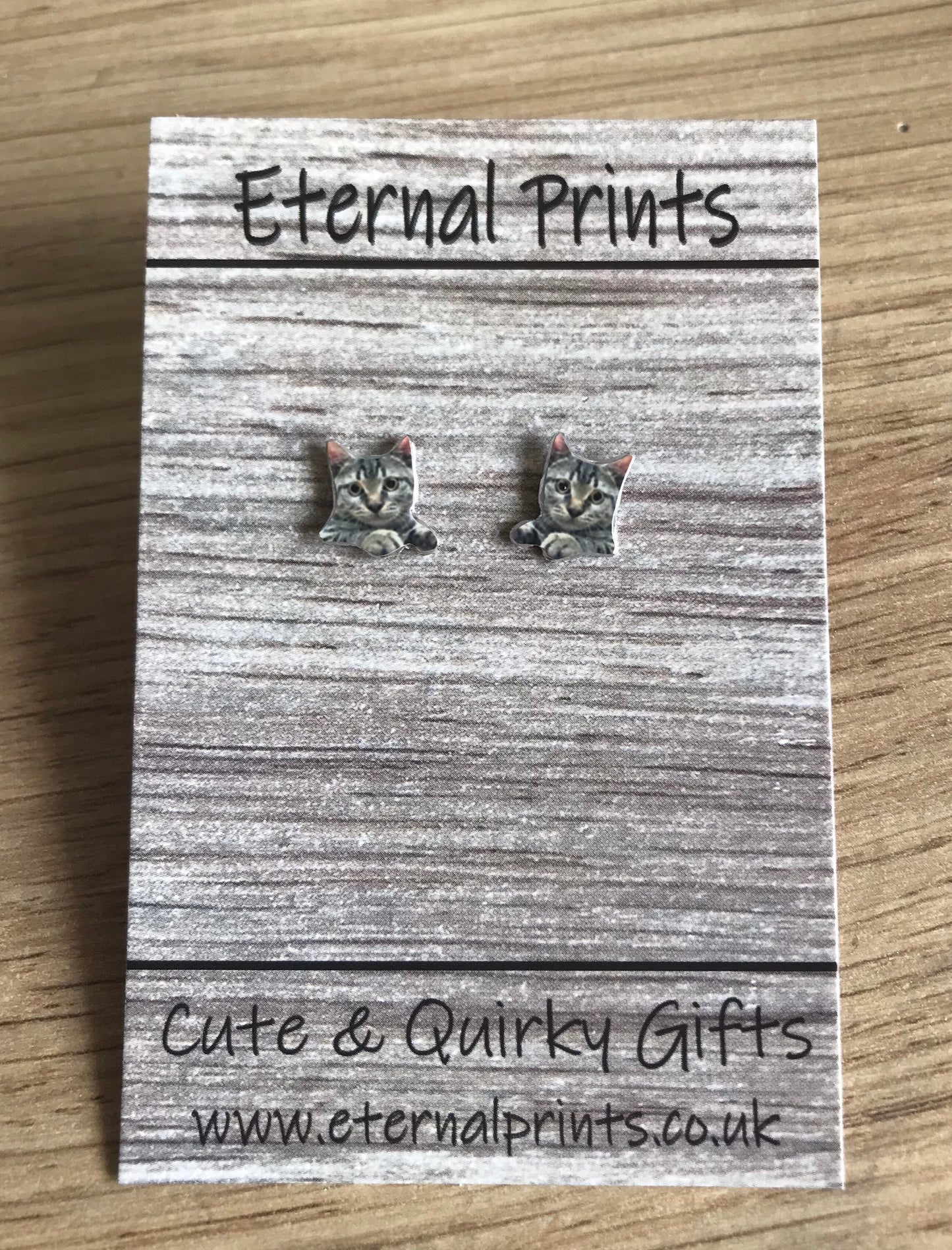 Cute Kitten Studs - Tabby Cat Earrings - Kitten Earrings - Tabby Cat Gift - Cute Cat Earrings - Cat Stud Earrings