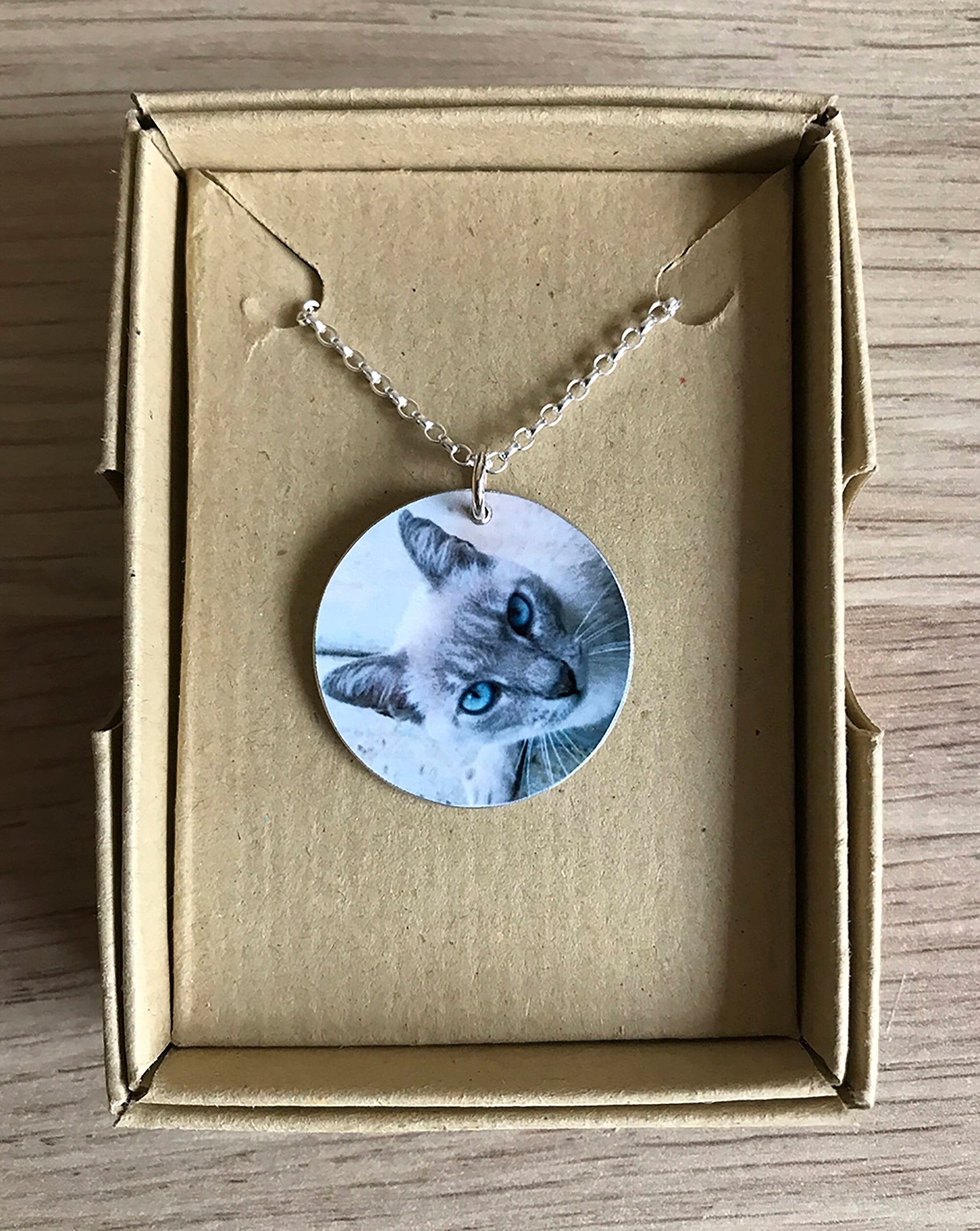 Custom Cat Pendant - Round Custom Cat - Cat Necklace - Cat Necklace - Cat Lover - Cat Gift - Photo Pendant - Cat Photo Round Pendant