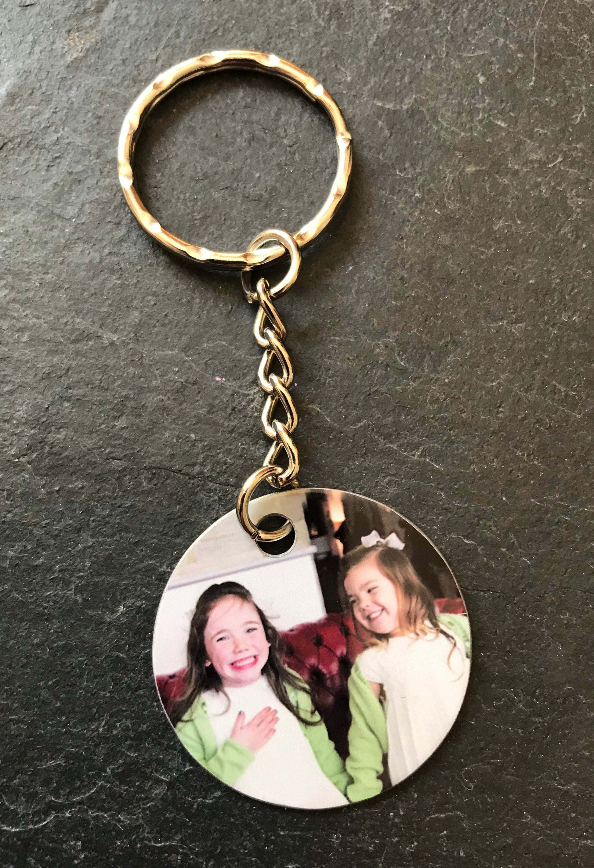 Custom Round Photo Keyring - Photo Keyring - Custom Keychain - Photo Charm - Custom Keyring Photo - Personalised Keychain