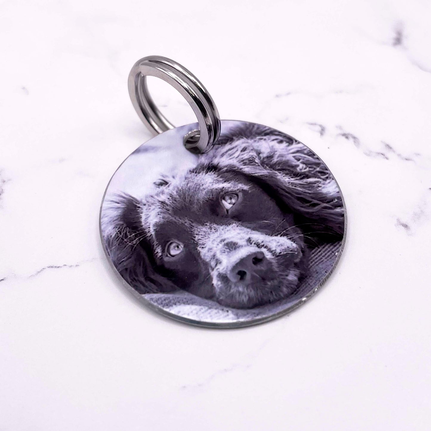 Custom Dog ID Tag - Aluminium Dog Tag - Photo Tag - Dog Tag - Dog Gift - Photo Gift - Dog Keychain - Custom Dog ID