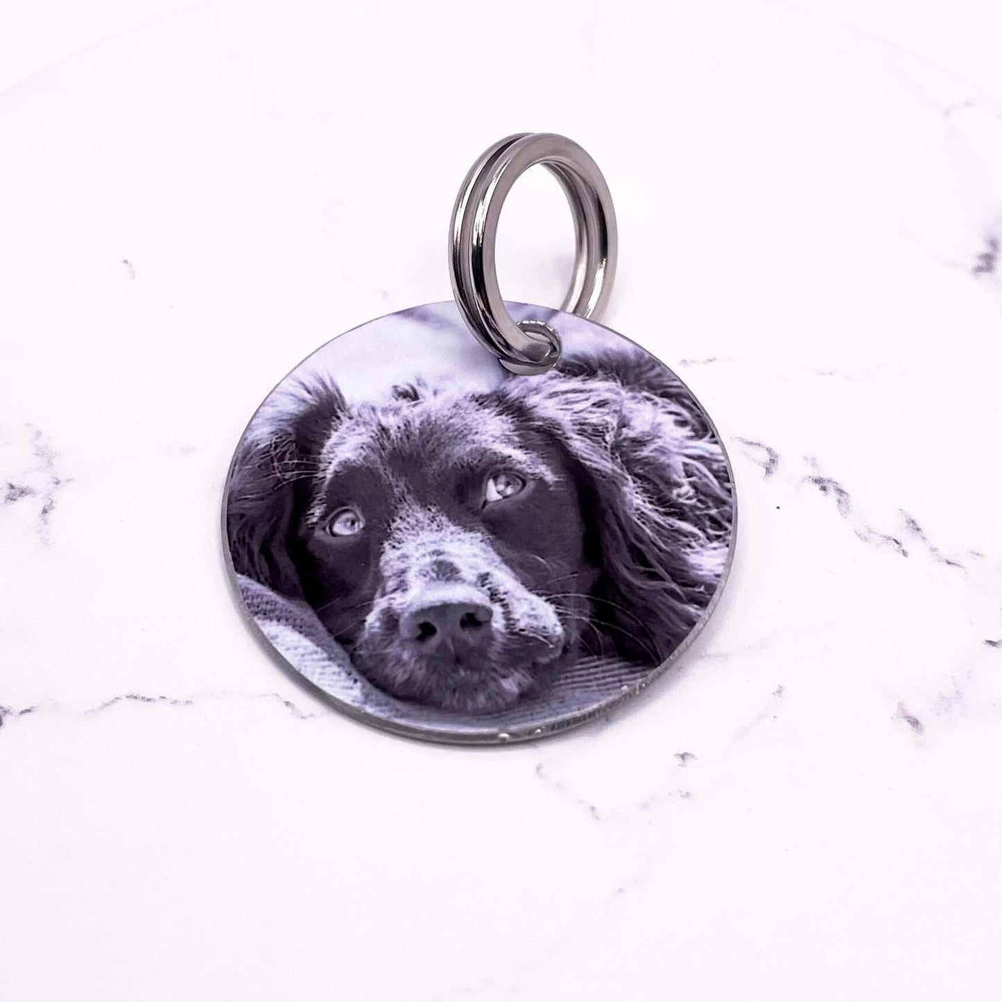 Custom Dog ID Tag - Aluminium Dog Tag - Photo Tag - Dog Tag - Dog Gift - Photo Gift - Dog Keychain - Custom Dog ID