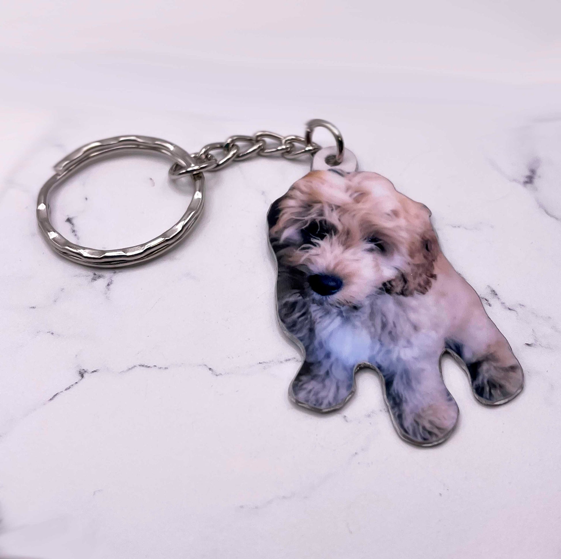 Dog Keychain - Dog Photo Keyring - Dog Pet Gift - Custom Pet Keychain - Custom Dog Gift - Personalized Dog - Dog Gift - Dog Lover Gift