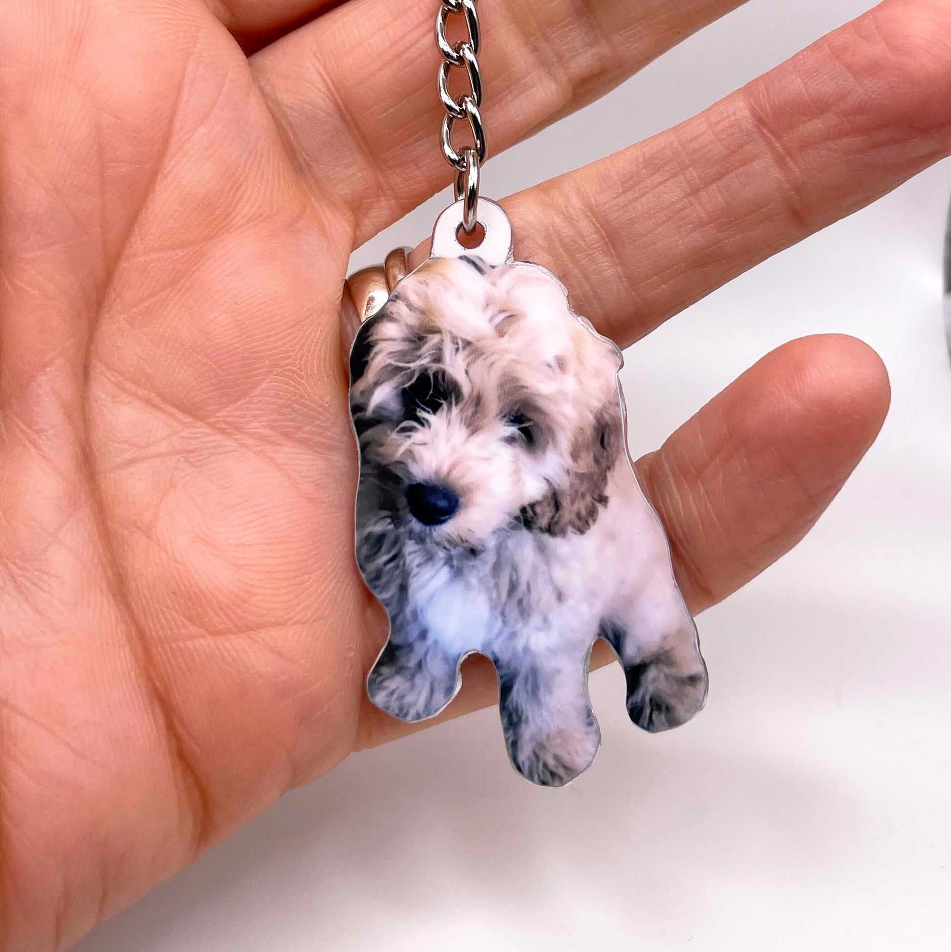 Dog Keychain - Dog Photo Keyring - Dog Pet Gift - Custom Pet Keychain - Custom Dog Gift - Personalized Dog - Dog Gift - Dog Lover Gift