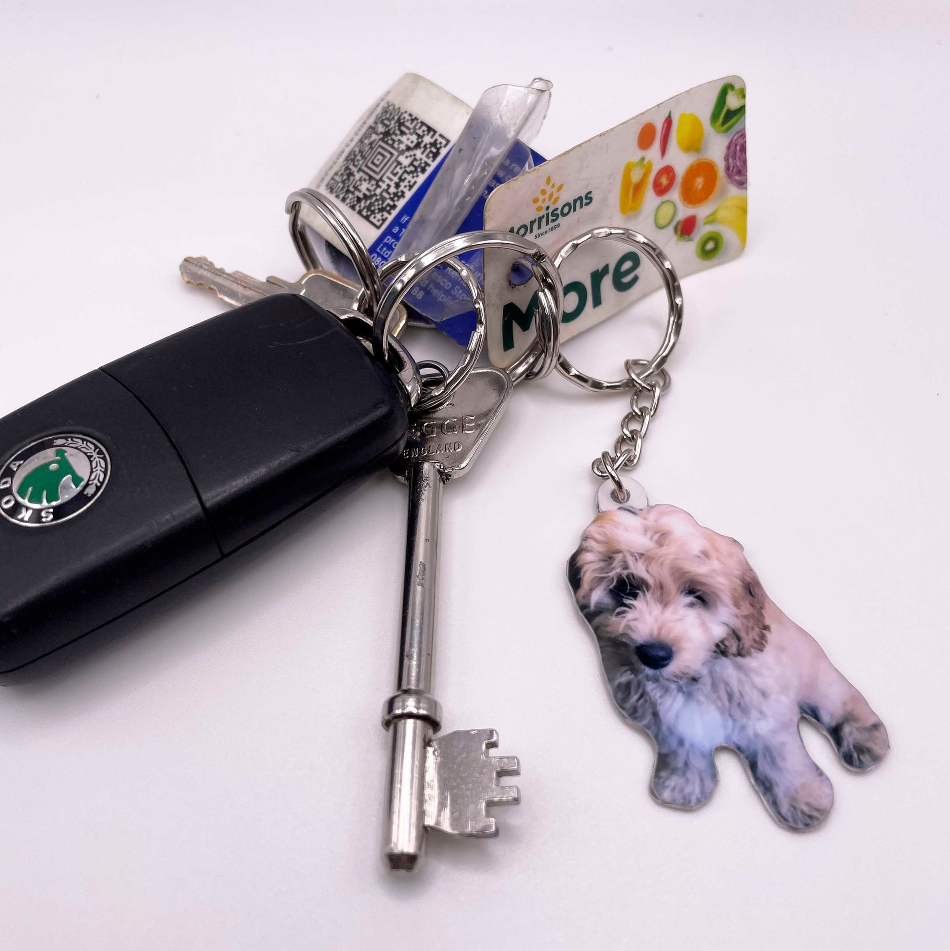 Dog Keychain - Dog Photo Keyring - Dog Pet Gift - Custom Pet Keychain - Custom Dog Gift - Personalized Dog - Dog Gift - Dog Lover Gift