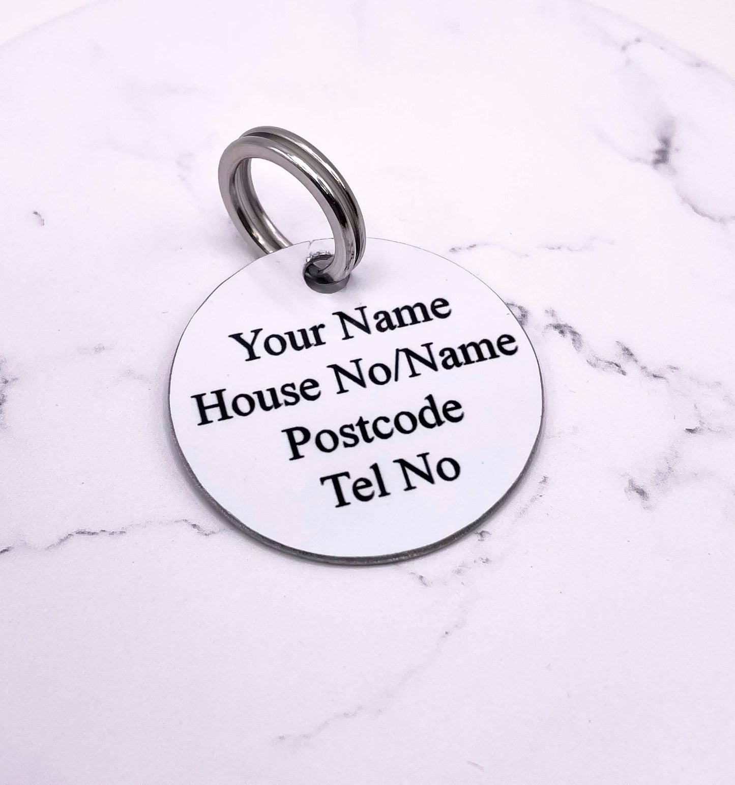 Custom Dog ID Tag - Aluminium Dog Tag - Photo Tag - Dog Tag - Dog Gift - Photo Gift - Dog Keychain - Custom Dog ID