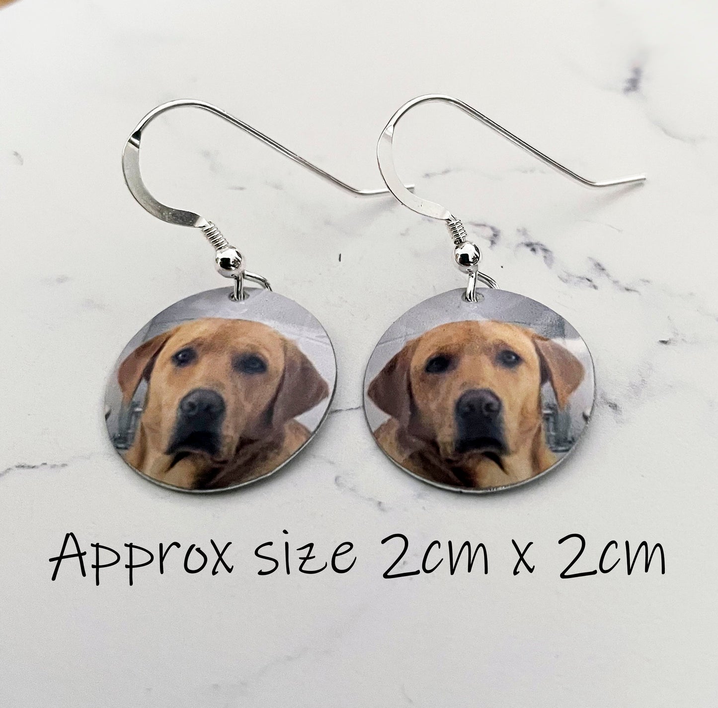 Personalized Dog Earrings - Custom Drop Earrings - Dog Earrings - Dog Danglies - Dog Gift - Gift for Dog Lovers