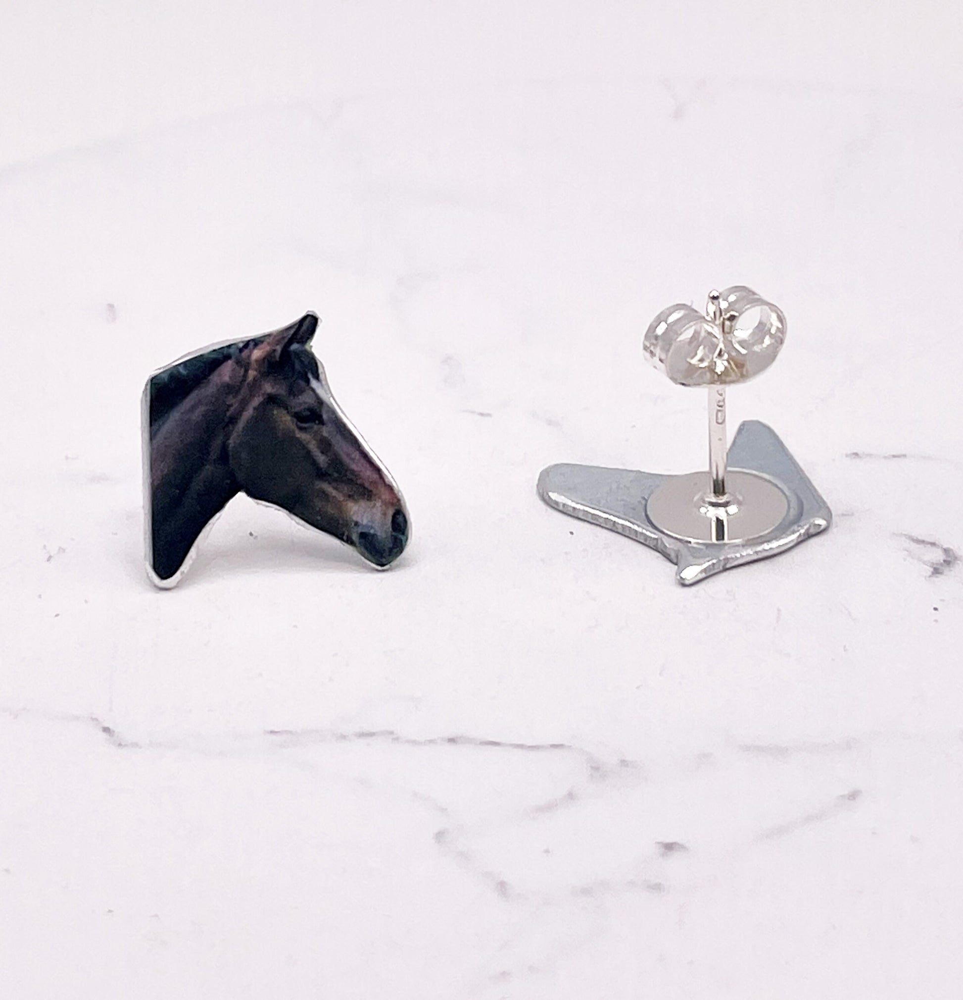 Horse Stud Earrings - Horse Lovers - Horse Gift - Horse Earrings - Pony Studs - My Pet Studs