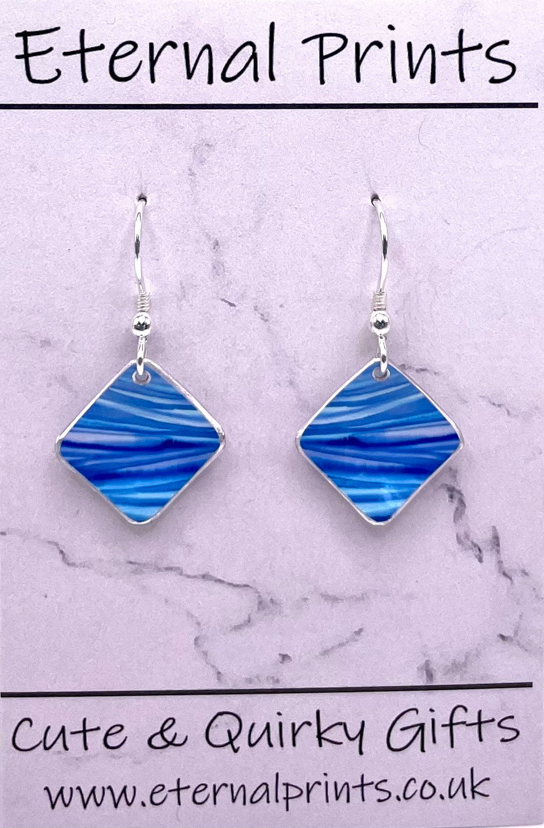 Sea Earrings - Coast Jewellery - Seaside - Beach earrings - Abstract Earrings - Drop Earrings - Funky Earrings - Vibrant Earrings