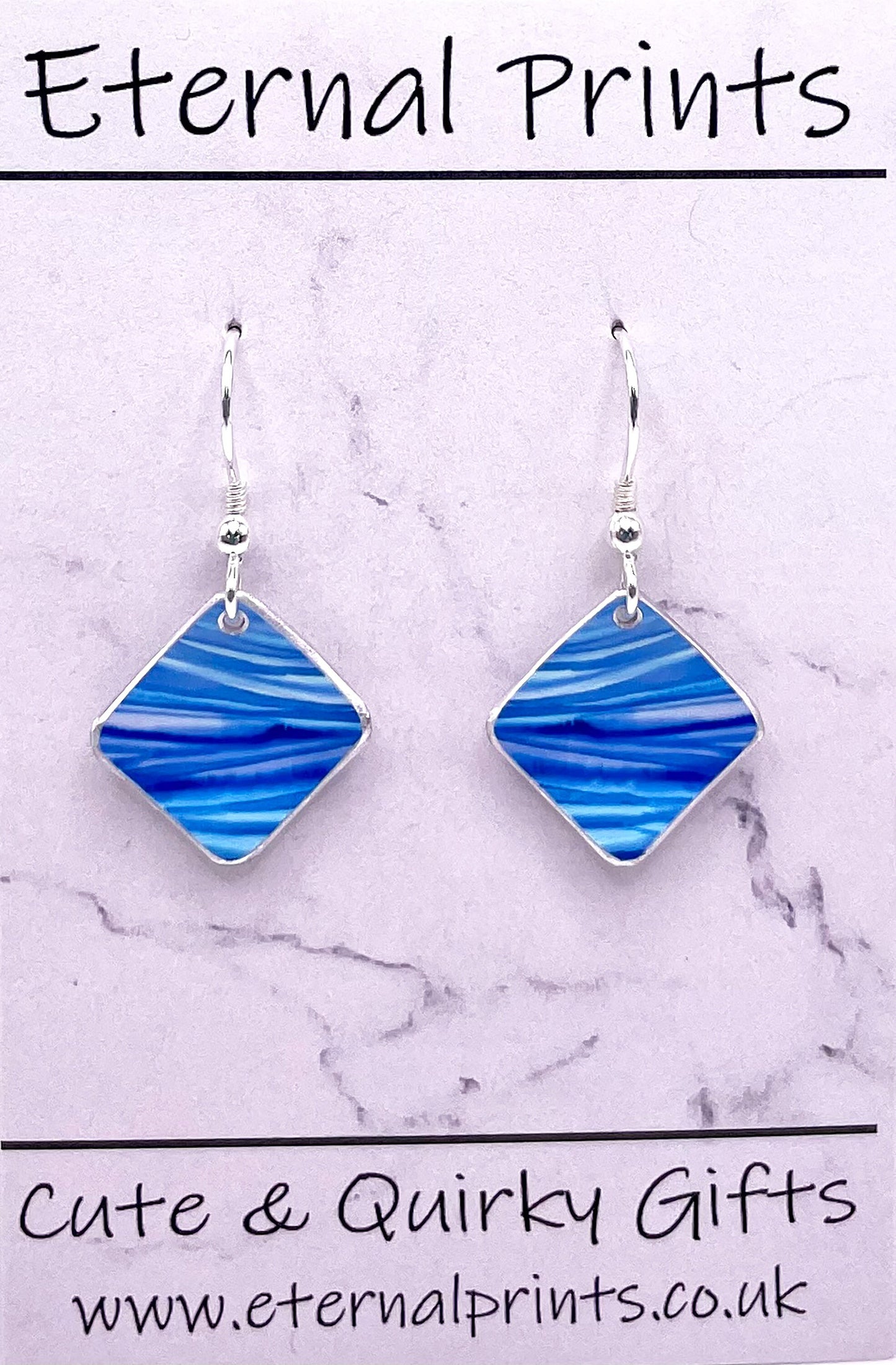 Sea Earrings - Coast Jewellery - Seaside - Beach earrings - Abstract Earrings - Drop Earrings - Funky Earrings - Vibrant Earrings